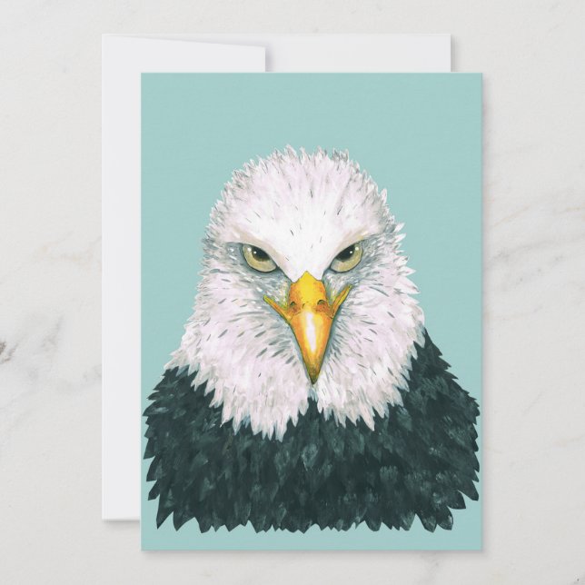 Bald Eagle Portrait Save The Date (Front)