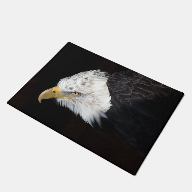 Bald Eagle Portriat Doormat (Angled)