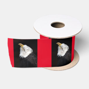 Bald Eagle Portriat Satin Ribbon