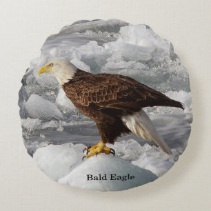Bald Eagle round Pillow