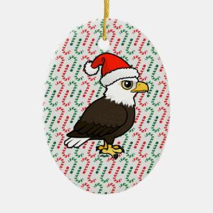 Bald Eagle Santa Ceramic Tree Decoration