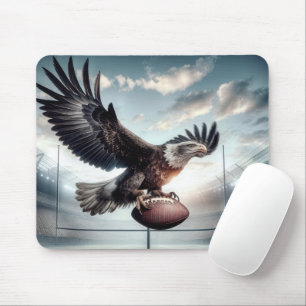 Bald Eagle Scoring a Touchdown Mouse Mat