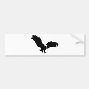 Bald Eagle Silhouette Bumper Sticker