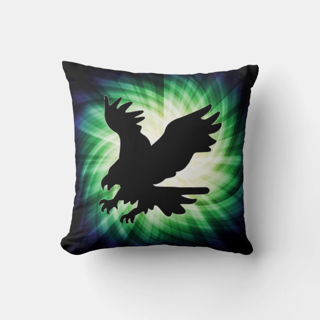 Bald Eagle Silhouette; Cool Cushion (Front)