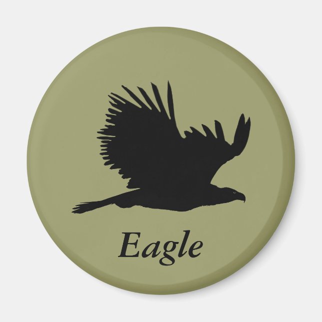 Bald Eagle silhouette Gifts Magnet (Front)