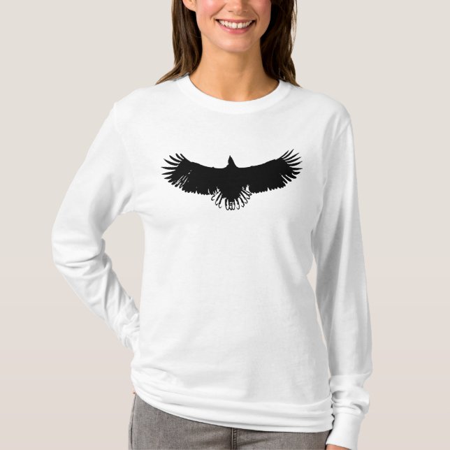 Bald Eagle Silhouette Pop Art T-Shirt (Front)