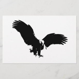 Bald Eagle Silhouette Stationery