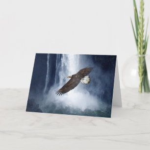 Bald Eagle & Snoqualmie Falls Greeting Cards