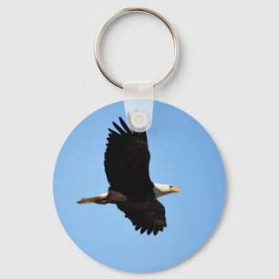 Bald Eagle Soar Key Ring