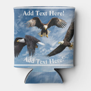 Bald Eagle Soaring Can Cooler