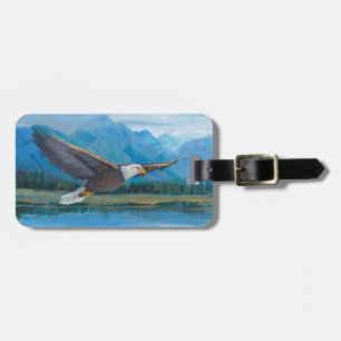 Bald Eagle Soaring Luggage Tag