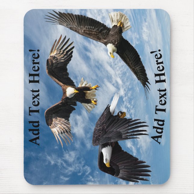 Bald Eagle Soaring Mouse Mat (Front)