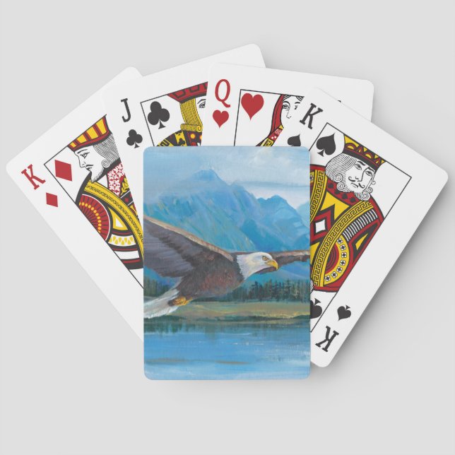 Bald Eagle Soaring Playing Cards (Back)