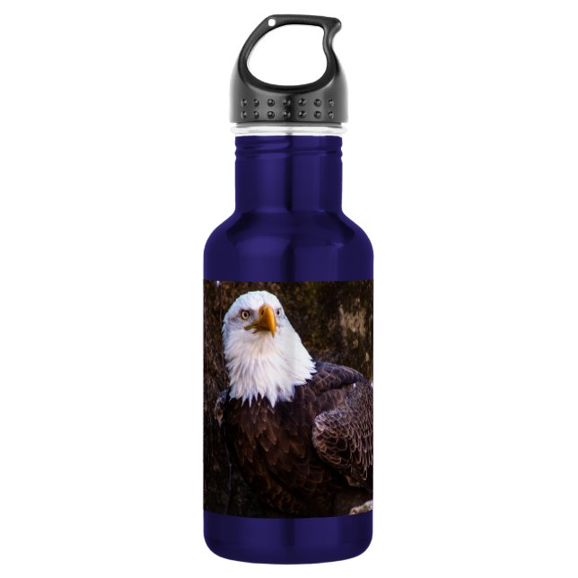 Bald Eagle Stainless Steel Water Bottle (Front)