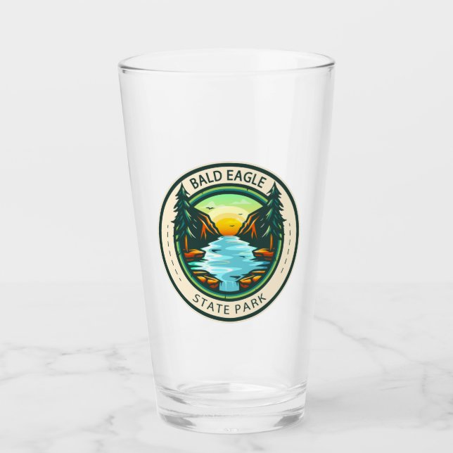 Bald Eagle State Park Pennsylvania Badge Glass (Front)