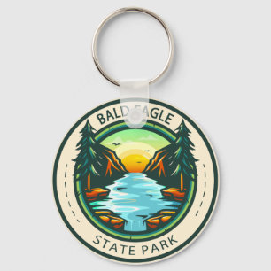 Bald Eagle State Park Pennsylvania Badge Key Ring