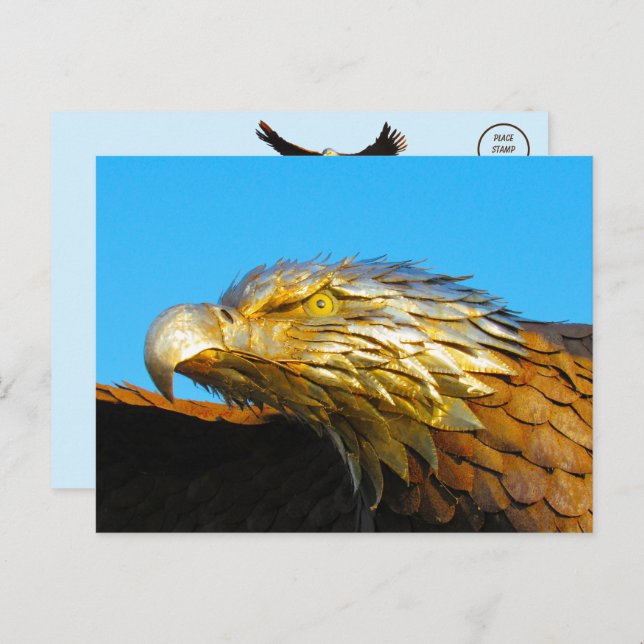 Bald Eagle Statue Postcard (Front/Back)