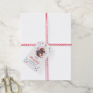Bald Eagle Summer Party Patriotic USA 4th of July  Gift Tags
