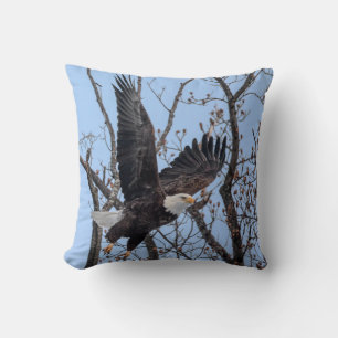 Bald Eagle Take Off Cushion