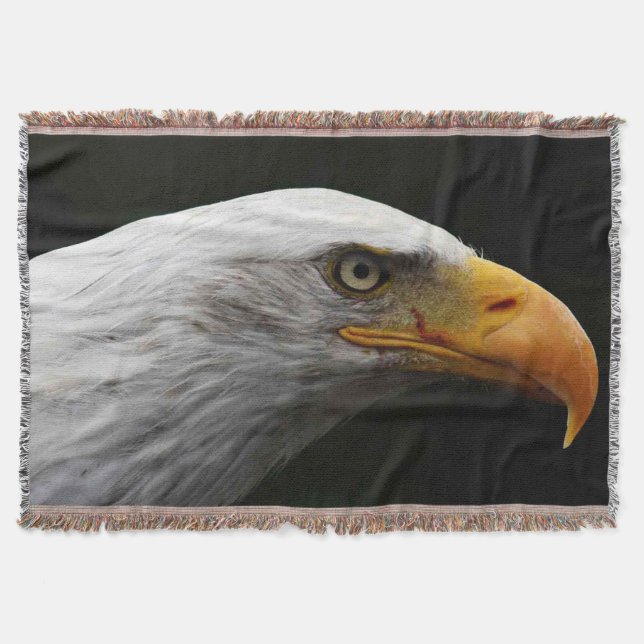 Bald Eagle tbcnm Throw Blanket (Front)