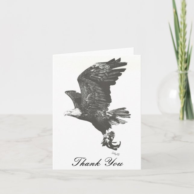 Bald Eagle Thank You Card (Front)