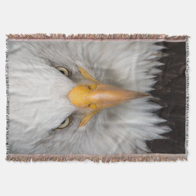 Bald Eagle Throw Blanket (Front)