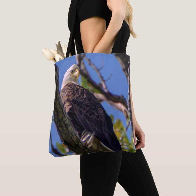 Bald Eagle Tote Bag (Close Up)