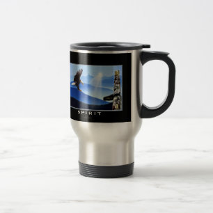 Bald Eagle & Totem-Pole Drinking Mug