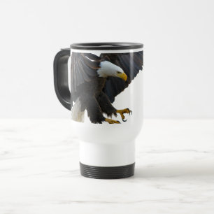 Bald eagle travel mug