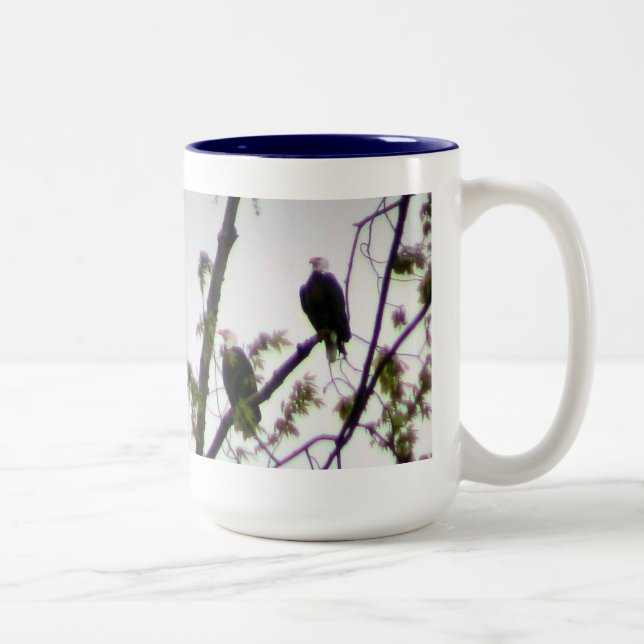 Bald Eagle Two-Tone Coffee Mug (Right)