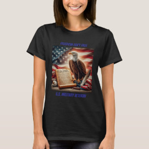 Bald Eagle, United States Flag, and Constitution T-Shirt