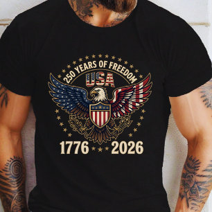 Bald Eagle USA Independence 250th Anniversary T-Shirt