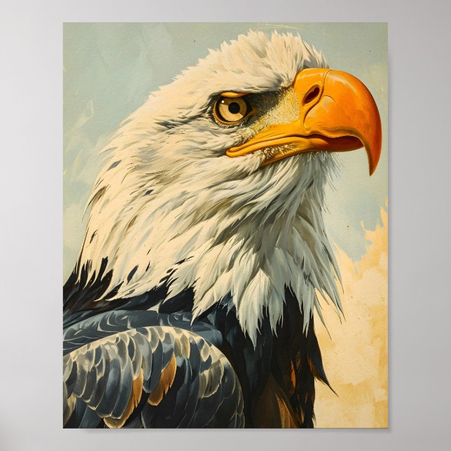Bald Eagle Vintage Poster (Front)