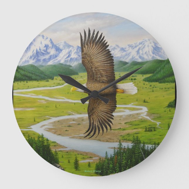 Bald Eagle Wall Clock (Front)