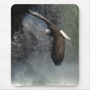 BALD EAGLE & WATERFALL Mousepad