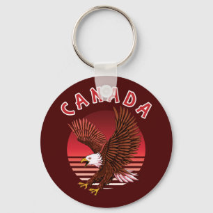 Bald Eagle Wildlife - Canada Key Ring