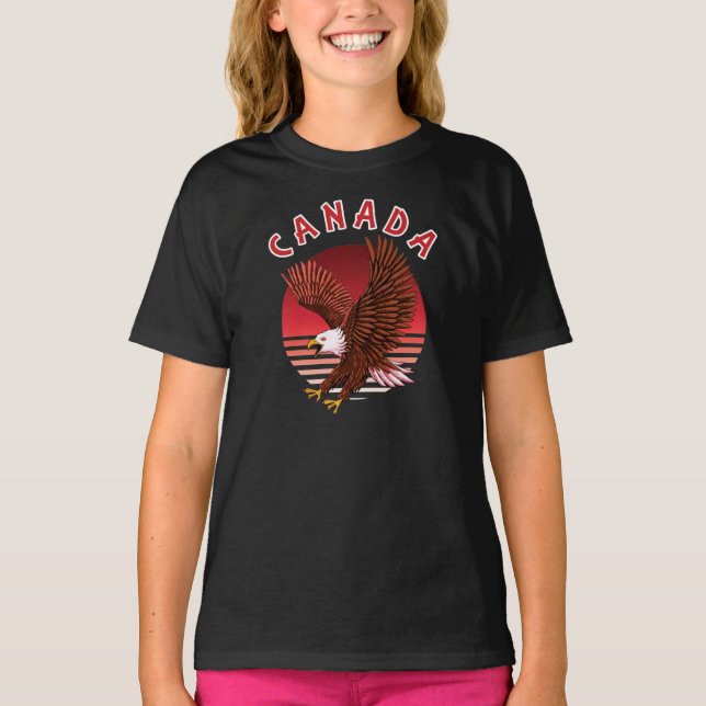 Bald Eagle Wildlife - Canada T-Shirt (Front)