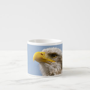 Bald Eagle Wildlife Portrait Art Espresso Cup