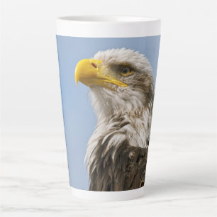 Bald Eagle Wildlife Portrait Art Latte Mug