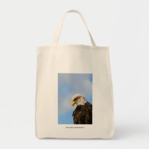 Bald Eagle Wildlife Portrait Art Tote Bag