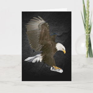 Bald Eagle with 2024 Graduation Diploma Card