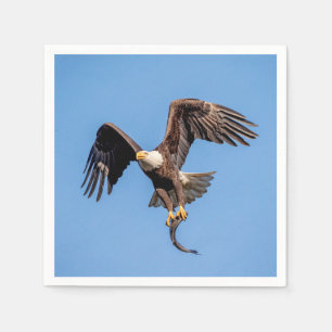 Bald Eagle with a fish Napkin