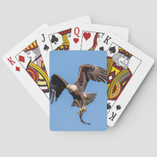 Bald Eagle with a fish Playing Cards
