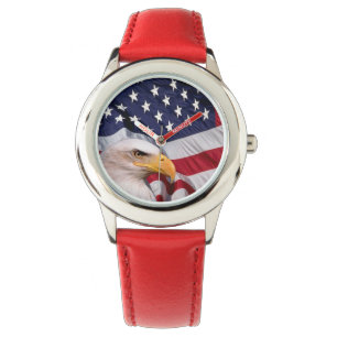 Bald Eagle with American Flag Watch