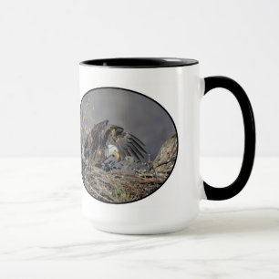 Bald Eagle with her baby Mug