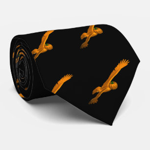 Bald Eagle With Pumpkin Head Tie