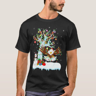 Bald Eagle Xmas Tree Lighting Santa Hat Bald Eagle T-Shirt