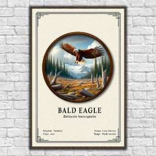 Bald Eagle Zoology Series Poster