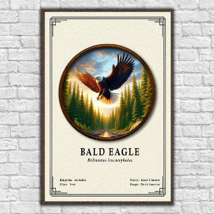 Bald Eagle Zoology Series Poster