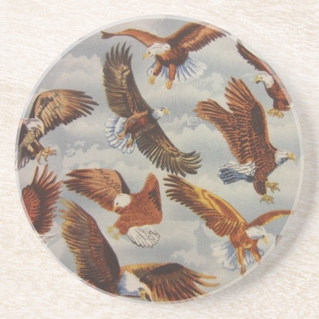 Bald Eagles in Flight Coaster (Front)